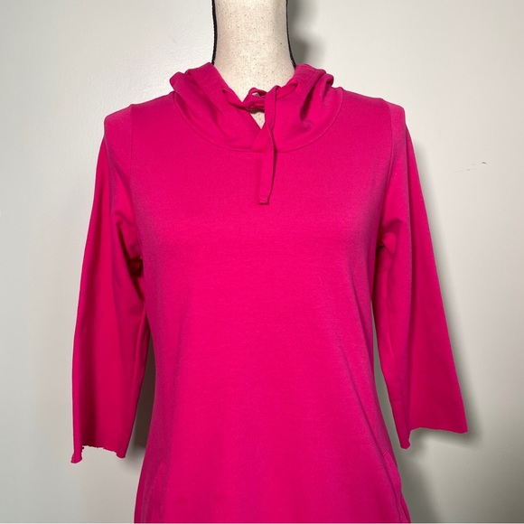 Soho New York & Co Pink Soft knit Hooded Drawstrings Casual Sporty Style XS - Picture 3 of 14